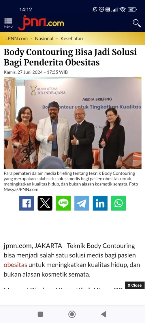 Liputan Media - Klinik Bedah Plastik - Klinik Utama DR Indrajana